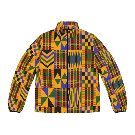 Roots - Mens -  Puffer Jacket - African - Kente Pattern