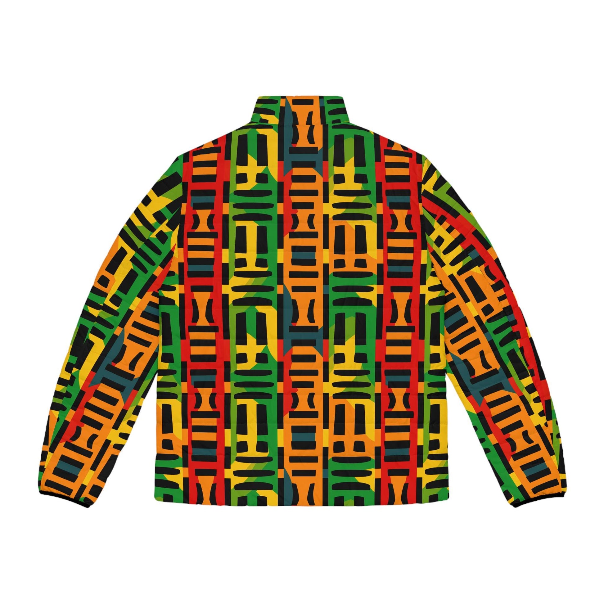 Horizon - Mens - Puffer Jacket - African - Kente Patterm - Jackets & Coats - KumbatiaKulture