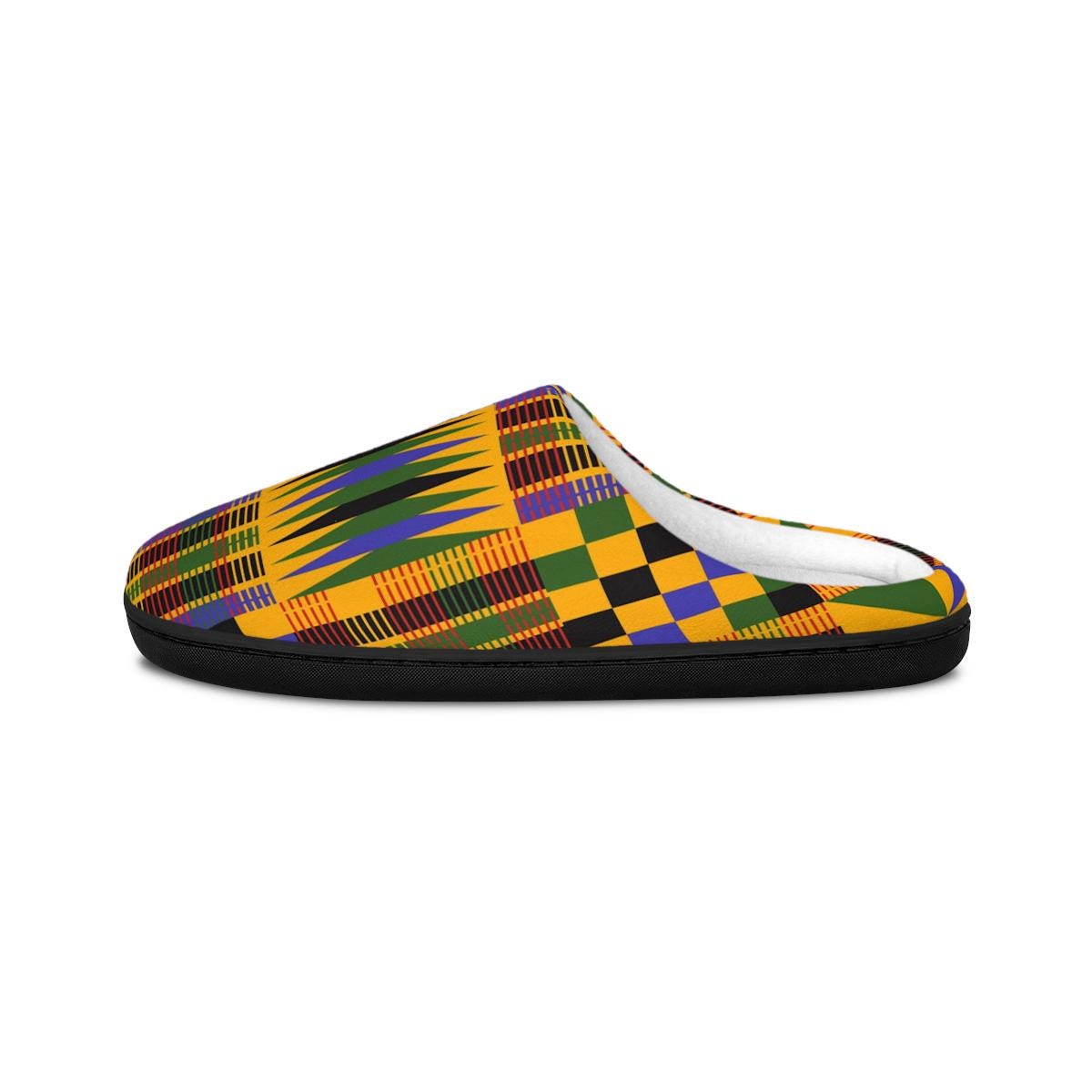 Roots - Womens - Indoor Slippers - African - Kente Pattern