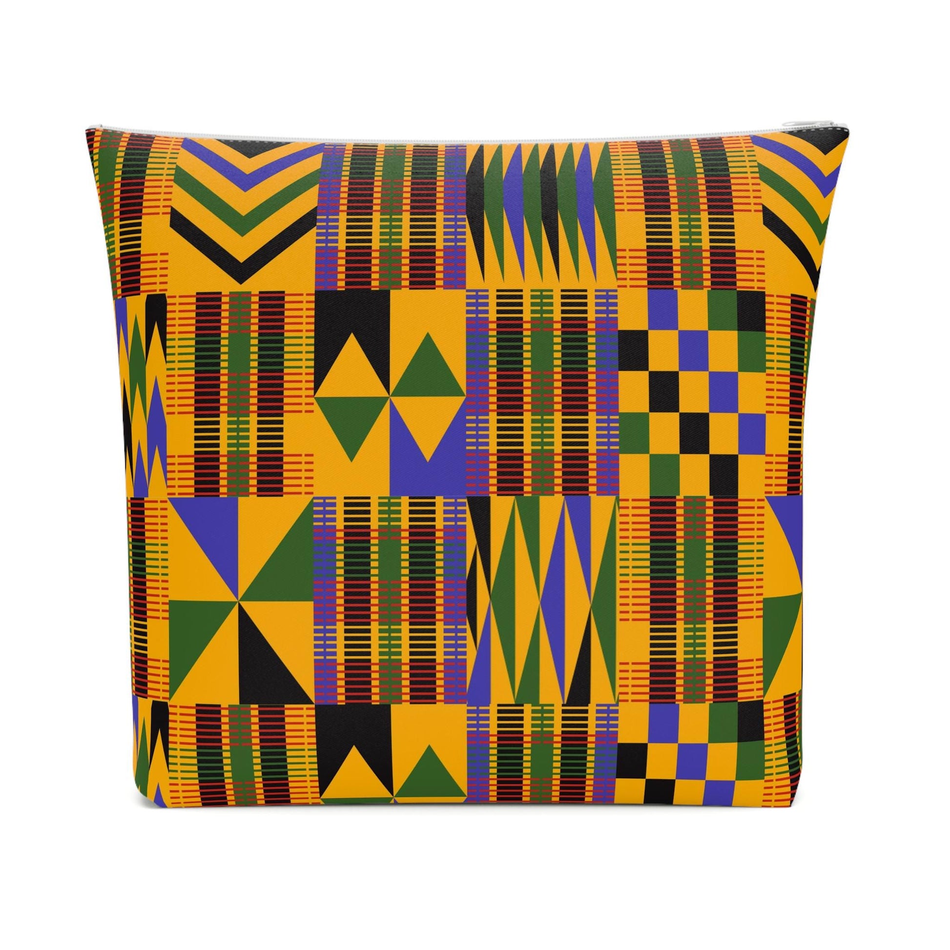 Roots - Womens - Cosmetic Bag - African - Kente Pattern - Cosmetic Bags - KumbatiaKulture