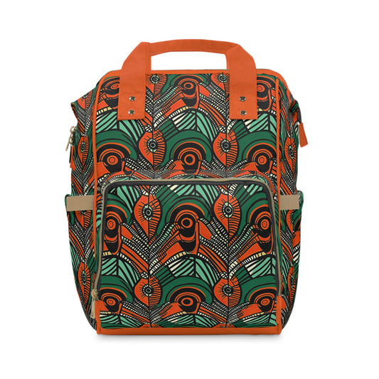 Autumn Glow - Womens - Diaper Bag - African - Dashiki Pattern - Backpacks - KumbatiaKulture