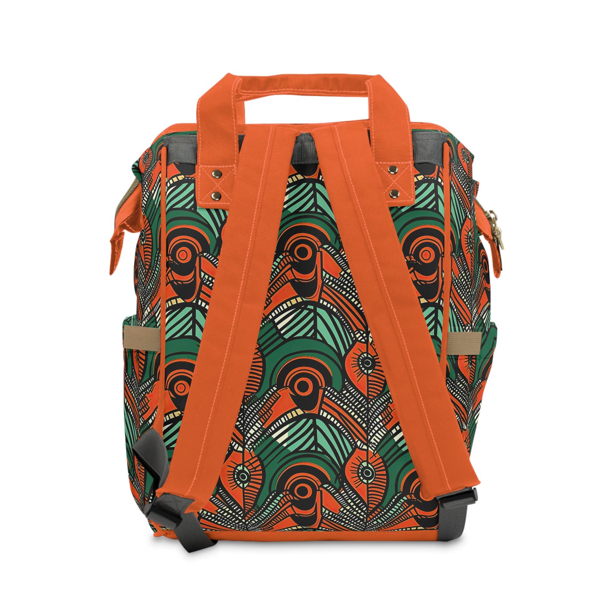 Autumn Glow - Womens - Diaper Bag - African - Dashiki Pattern - Backpacks - KumbatiaKulture