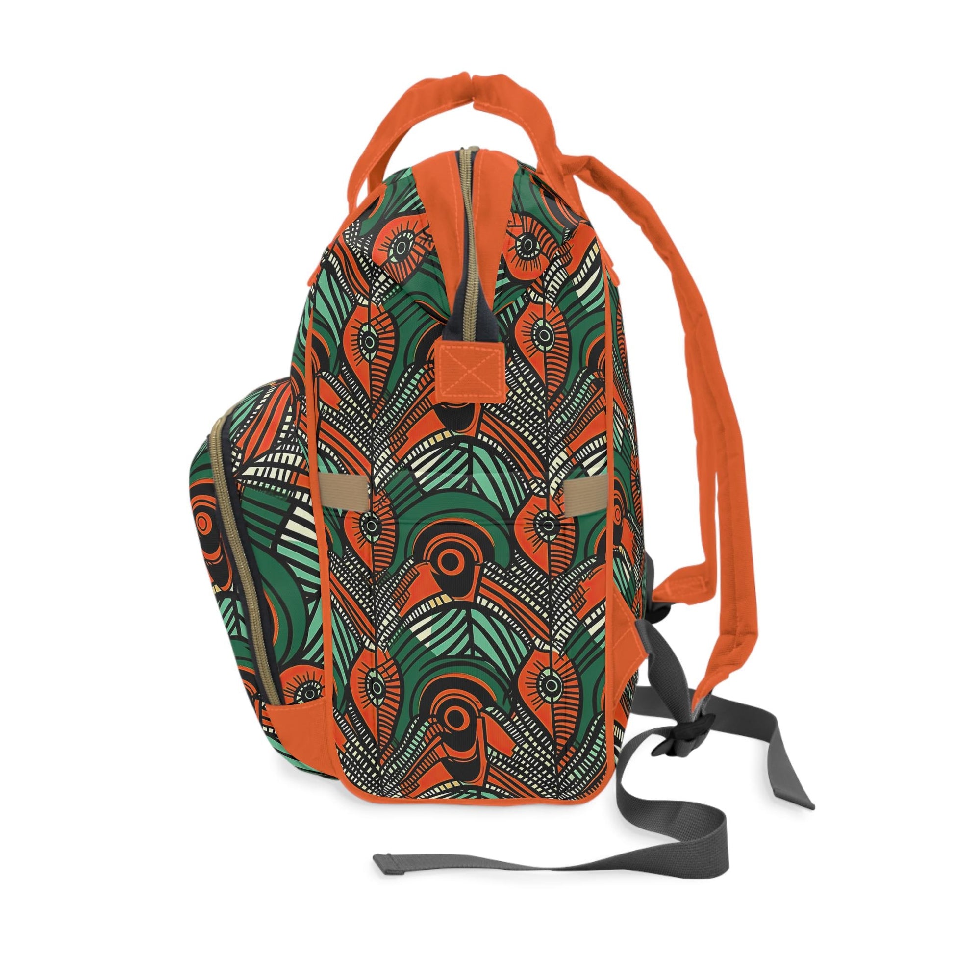 Autumn Glow - Womens - Diaper Bag - African - Dashiki Pattern - Backpacks - KumbatiaKulture