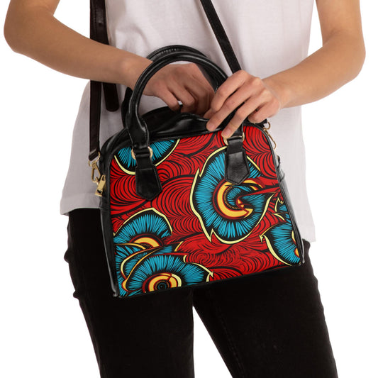 Blissful Breeze - Womens - Shoulder Handbag - African - Ankara Pattern