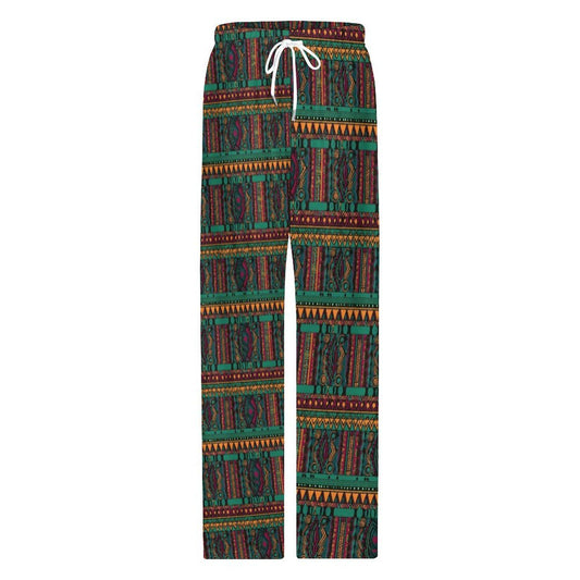 Green fields - Mens Faux Cotton Men's Pajamas Pants - African- Tribal Pattern - Pants - KumbatiaKulture