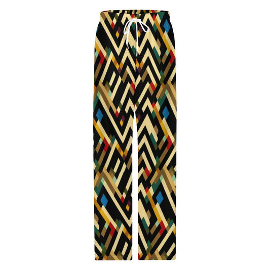 Sunset - Mens - Faux Cotton Men's Pajamas Pants - African - Tribal Pattern - Pants - KumbatiaKulture