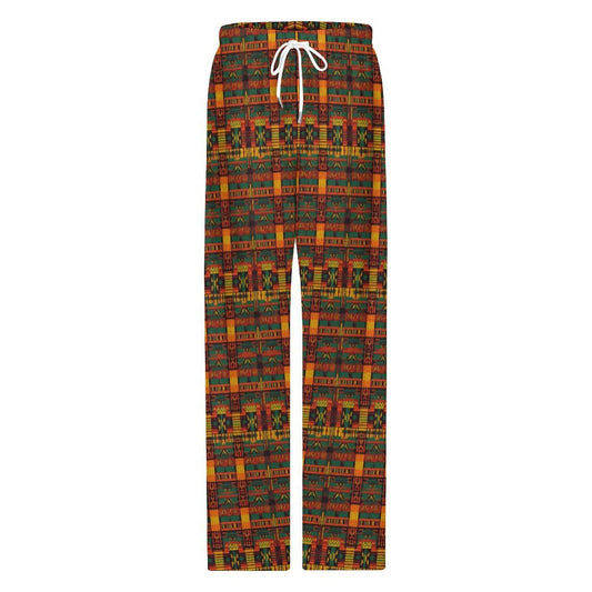 Grace - Mens - Faux Cotton Men's Pajamas Pants - African Tribal Patter - Pants - KumbatiaKulture