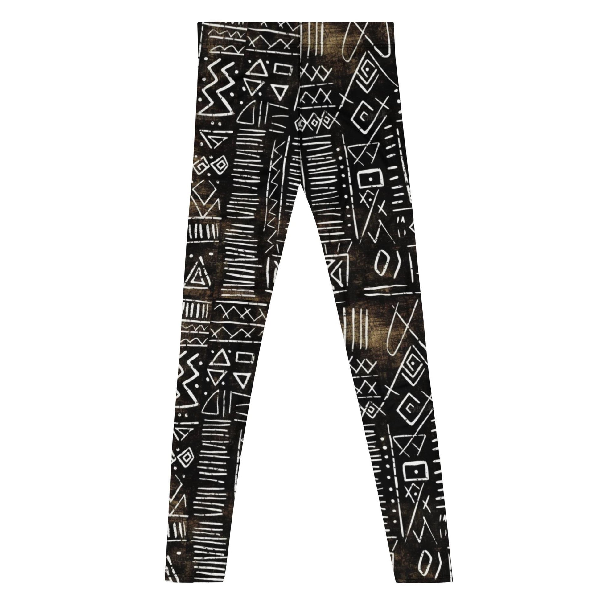 Black Earth - Men&#39;s Leggings - African - Tribal Pattern