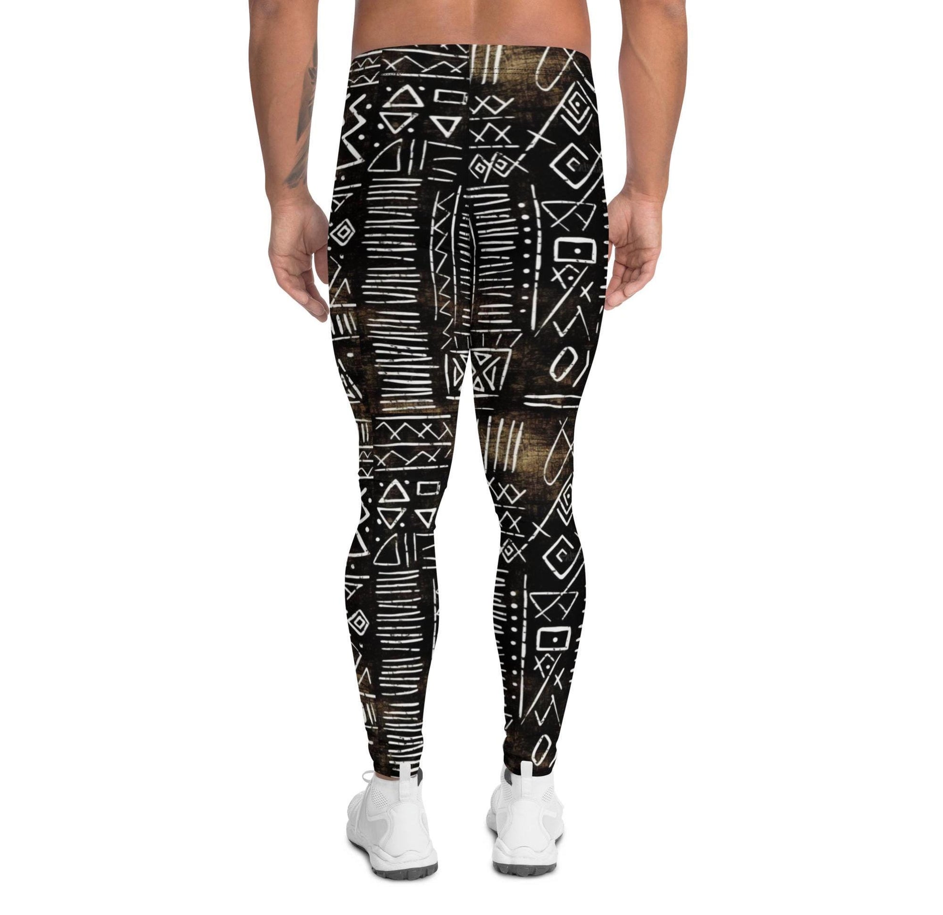 Black Earth - Men&#39;s Leggings - African - Tribal Pattern