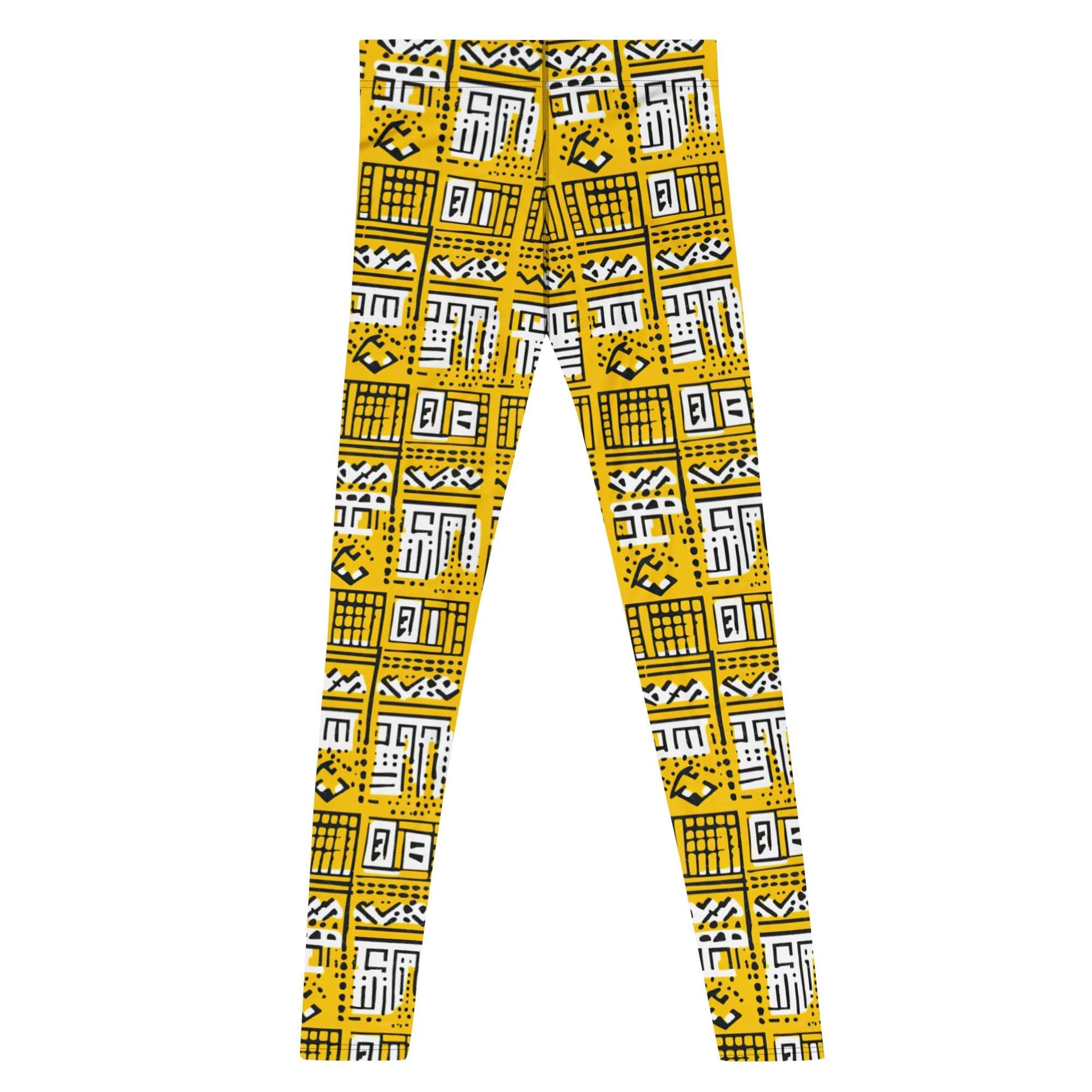 Manjano - Men&#39;s Leggings - African - Mudcloth Pattern