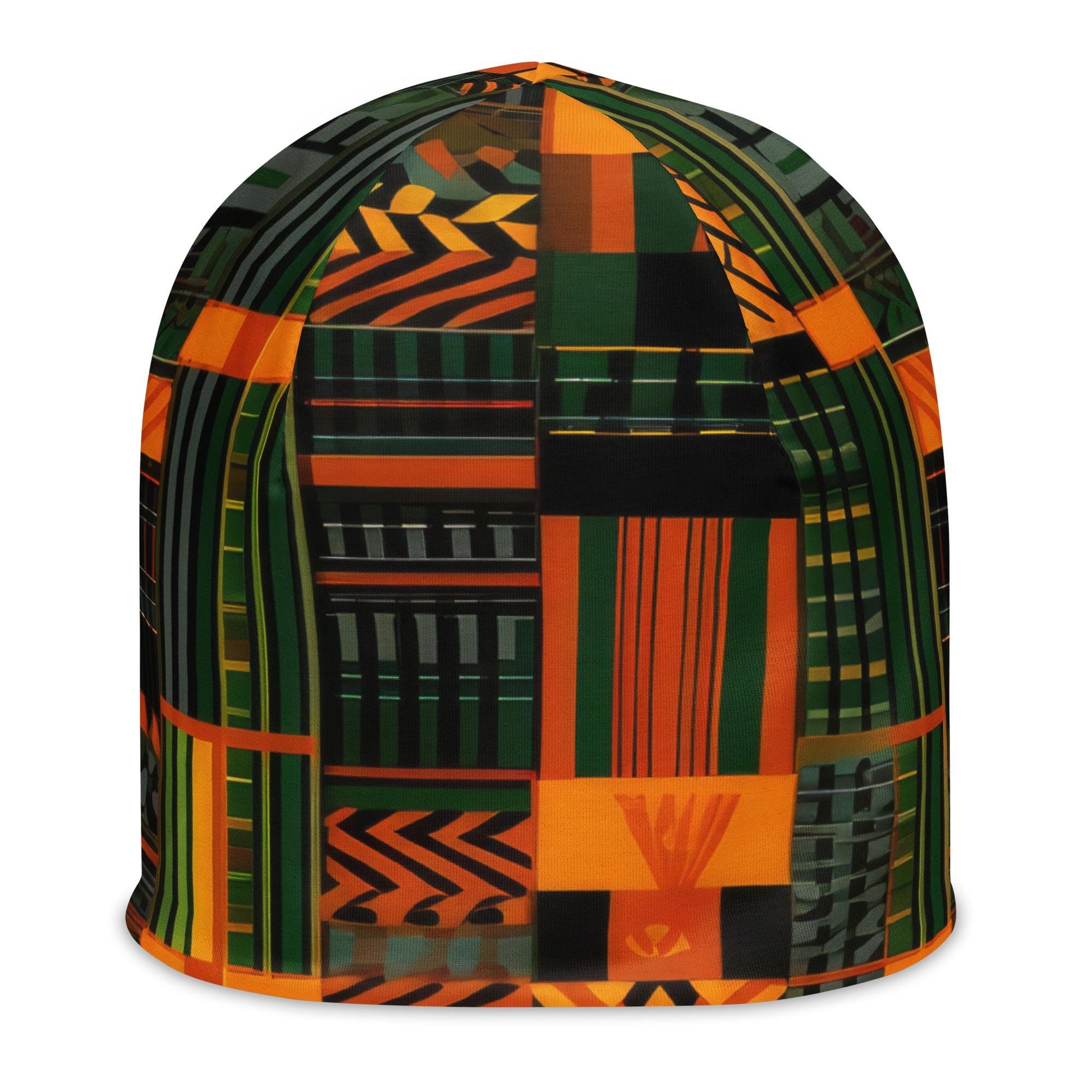 Chilly Days - Mens Beanie - African Kente Pattern