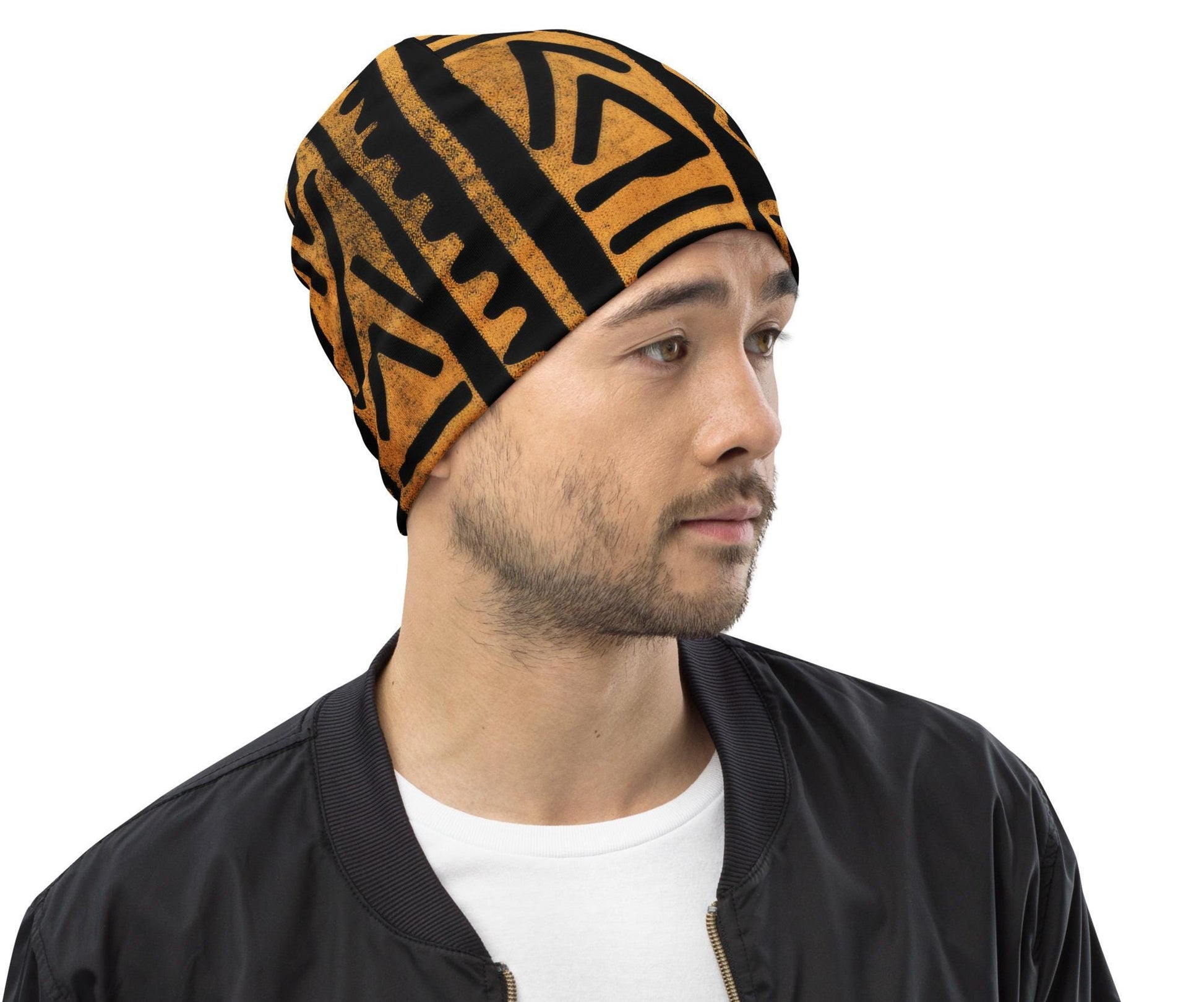 Irons - Mens - Beanie - African Kente Print