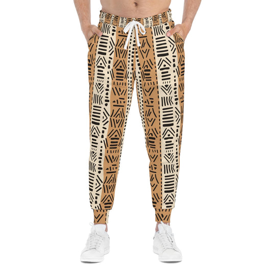 African Chic -Mens -   Athletic Joggers - African Mud cloth Pattern