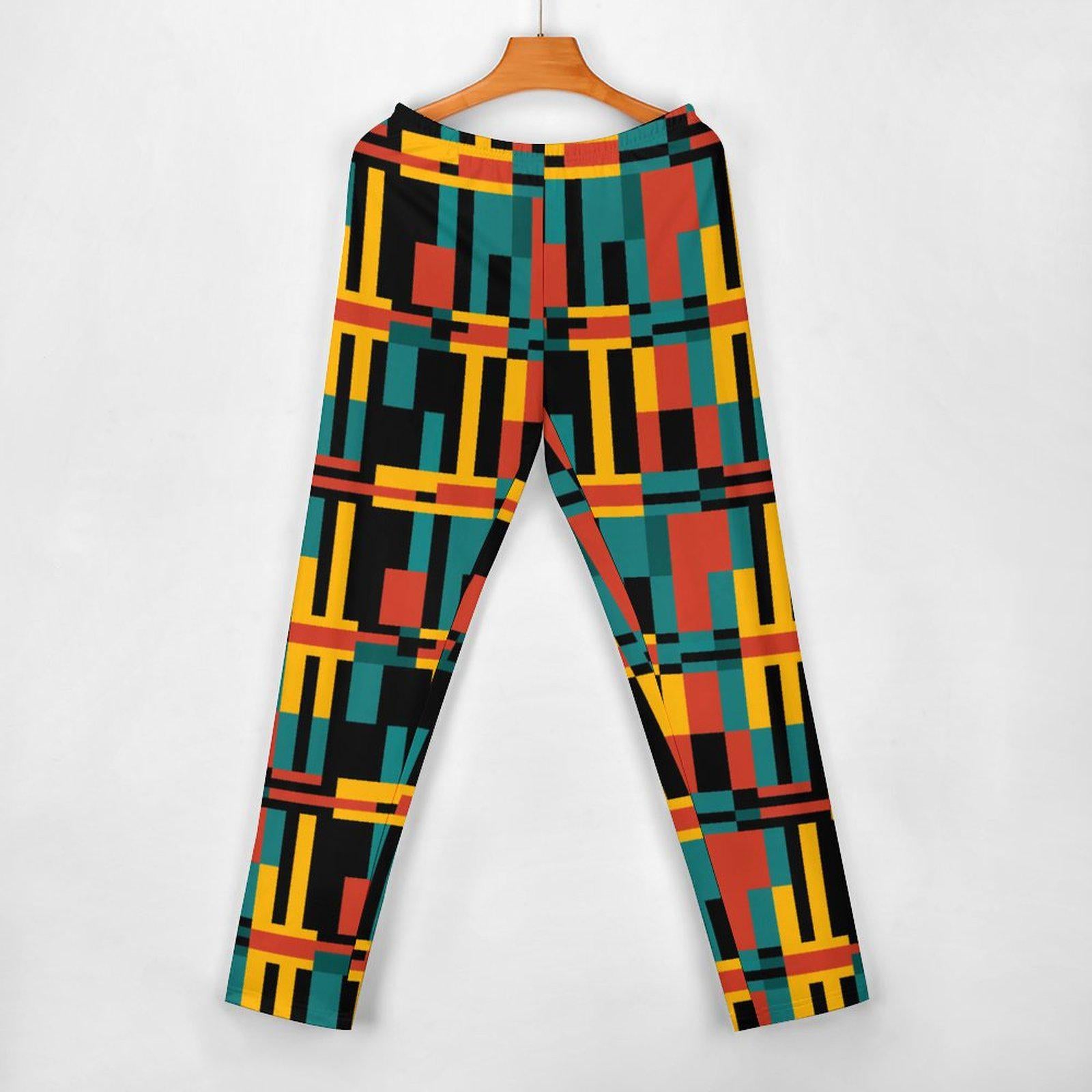 Night lights - Womens - off Shoulder Two Piece Set - African - Kente Pattern