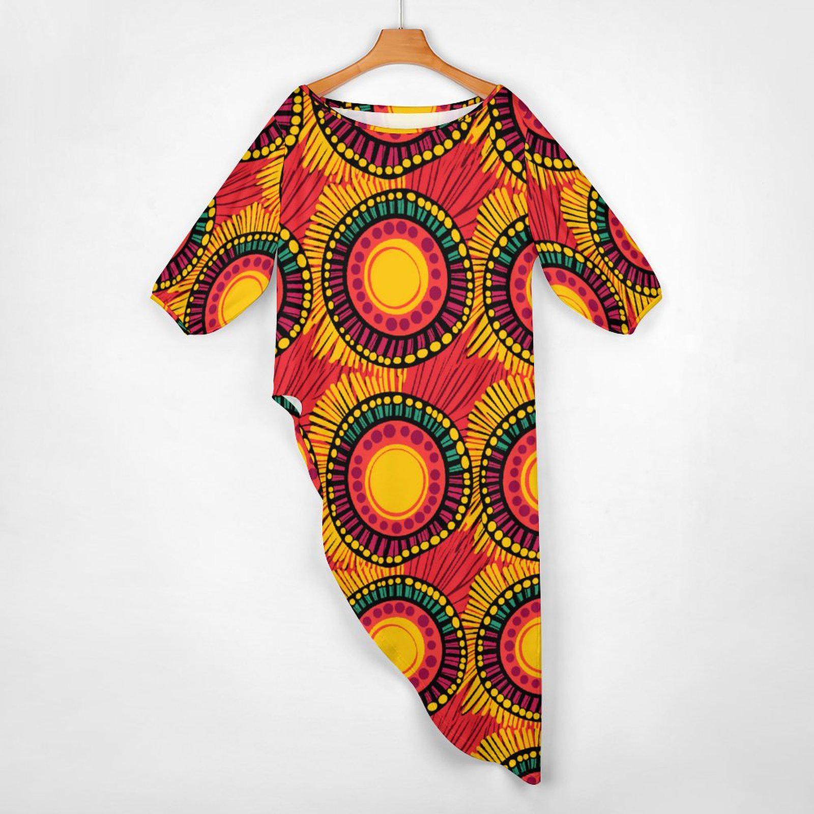 Rainbow - Womens - Shoulder - Kurta - Kurti - Two Piece Set - African - Shweshwe Pattern - Suits - KumbatiaKulture