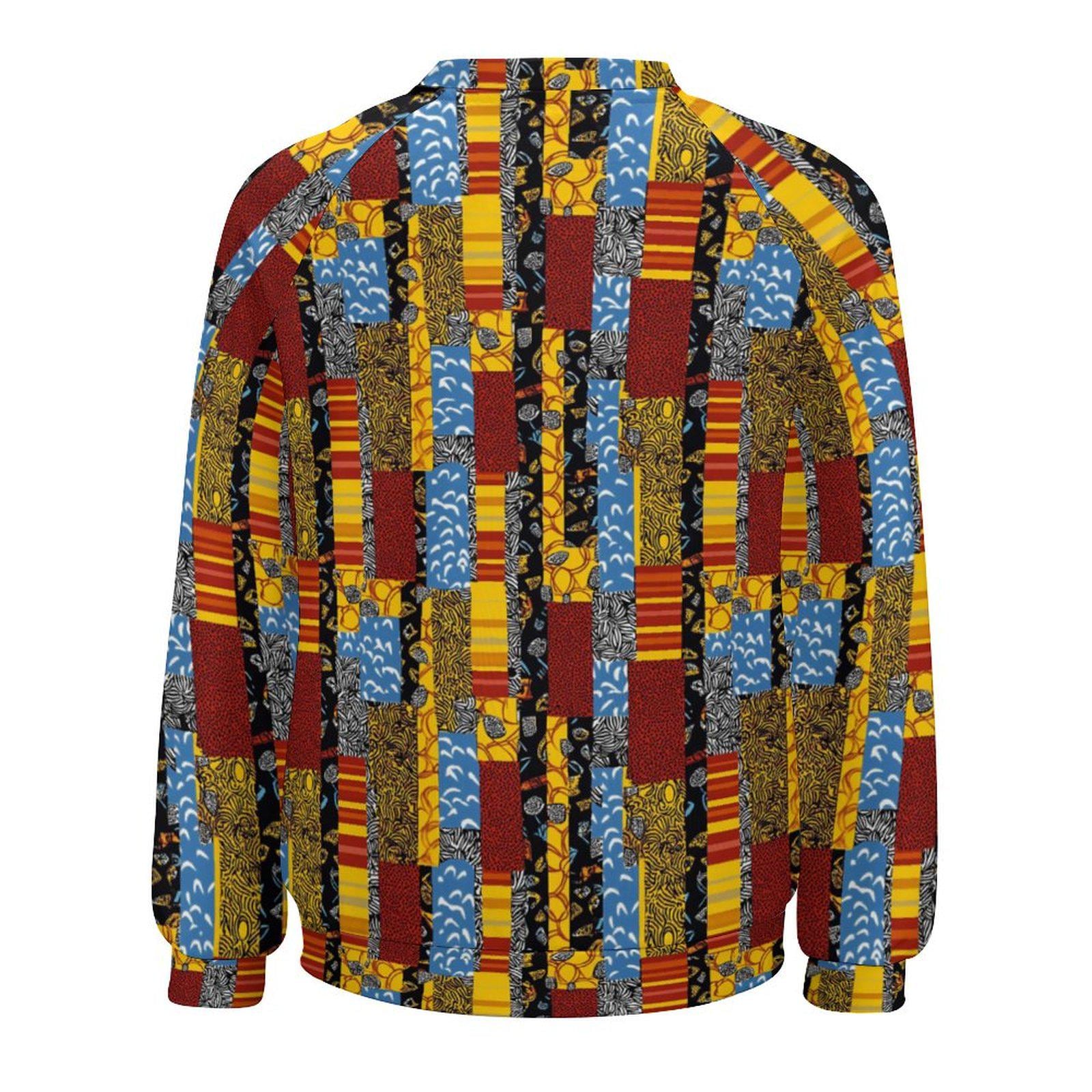 African Patch Work - Womens - Sweatshirt Designs - African Ankara Pattern - Sweatshirts - KumbatiaKulture