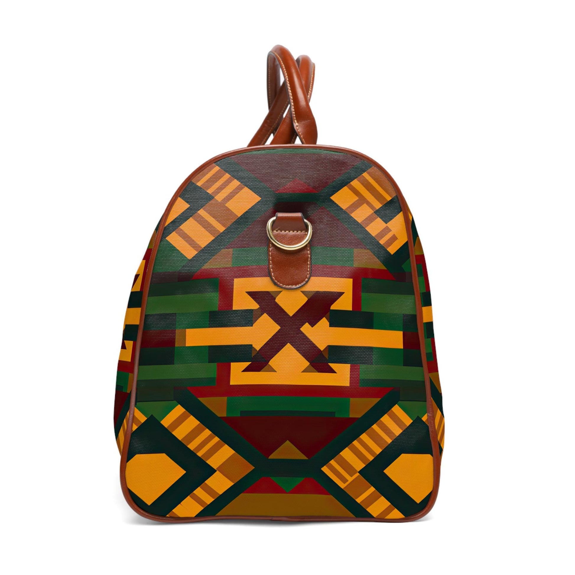 Pyramids of Giza - Waterproof Travel Bag - African - Kente Pattern - Duffel Bags - KumbatiaKulture