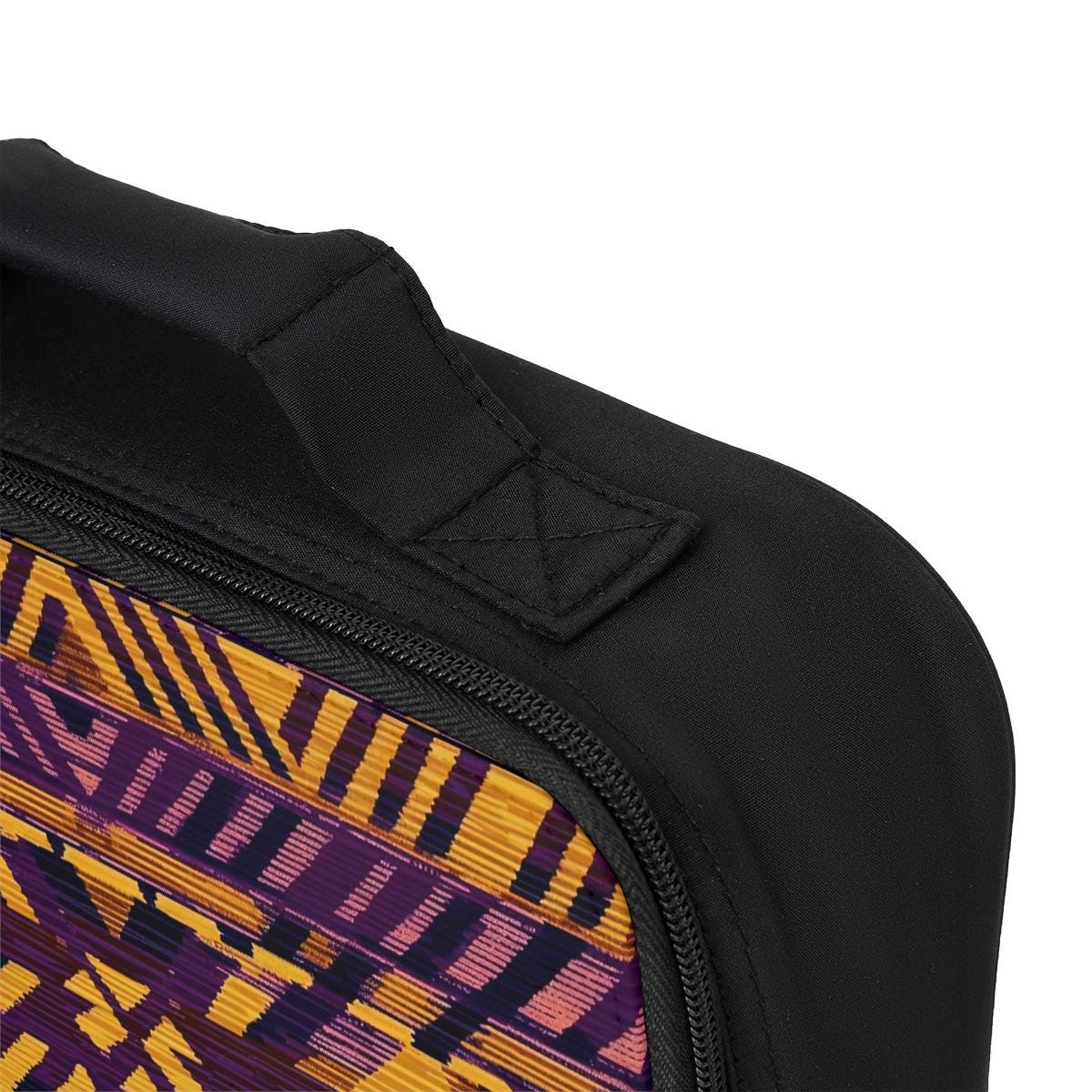 Purple Mist - Insulated Lunch Bag - African - Kenta Pattern - Lunch Bags & Boxes - KumbatiaKulture