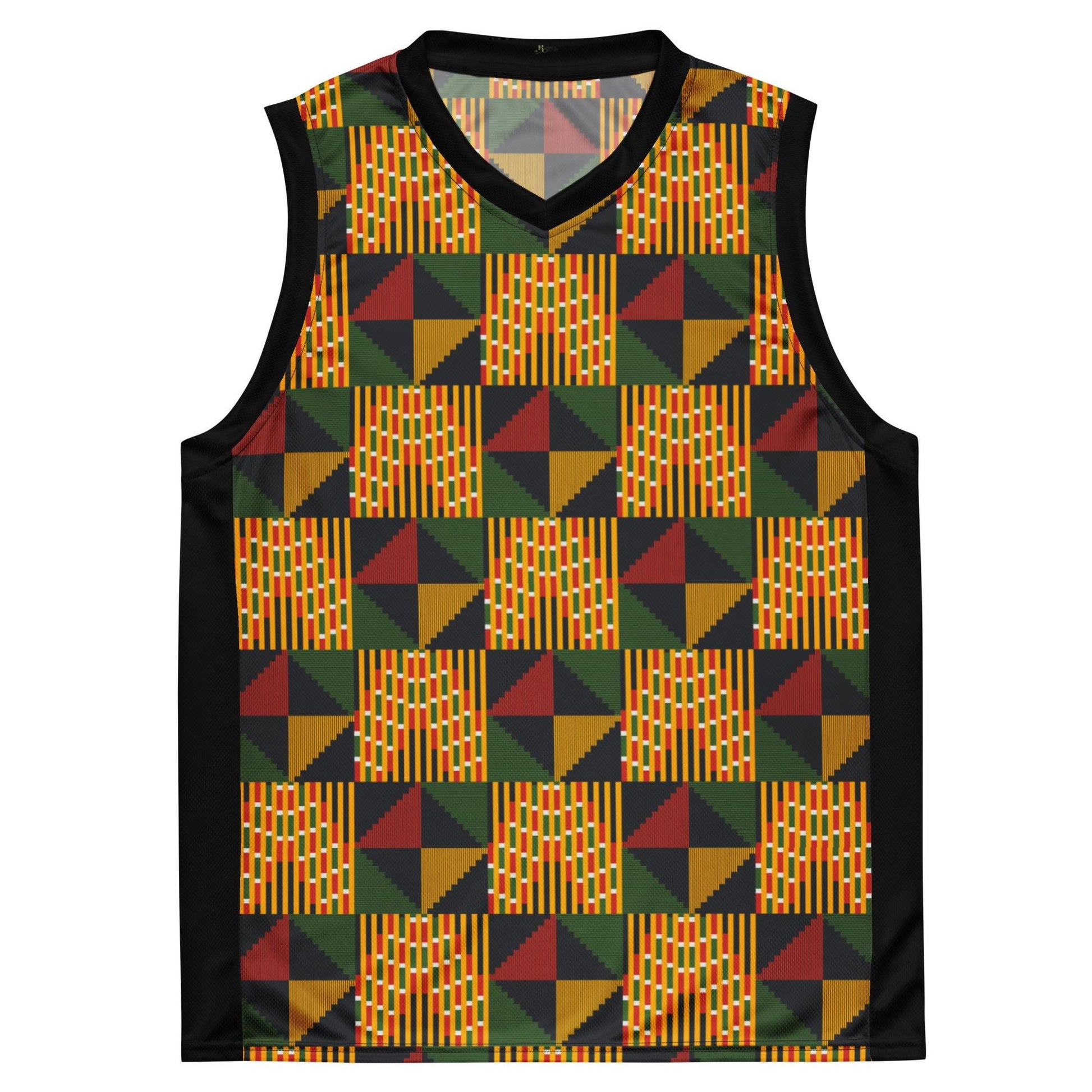 Pyramid - Mens - Basketball Jersey - African - Kente Pattern